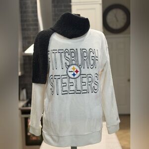 Pittsburgh Steelers Women’s Soft White Sweater Same Day Shipping Size Medium